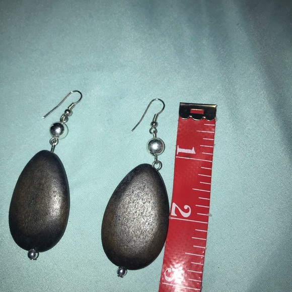 Large Brown/Silver Earrings. MUST BE BUNDLED - Picture 3 of 3